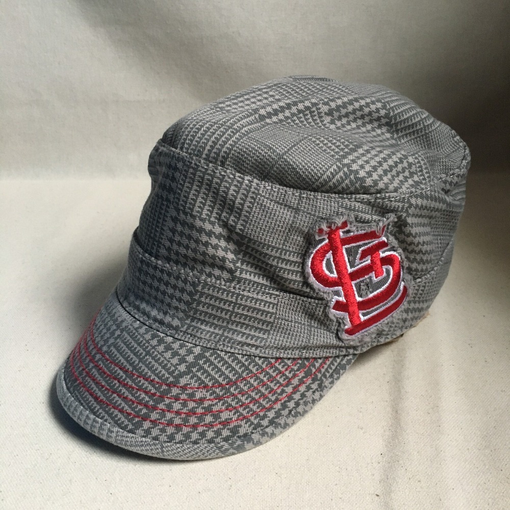 St. Louis Cardinals Hat Cap Womens Strap Back Gray MLB Logo Baseball Sports